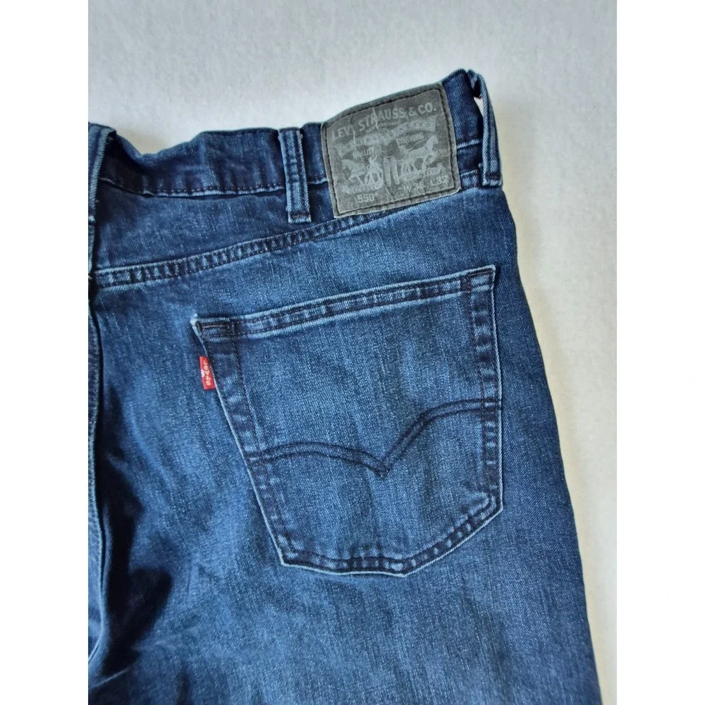 Levi's 511 Slim Fit Jeans Men's 38x32 Dark Wash Stretch Water Less Denim
